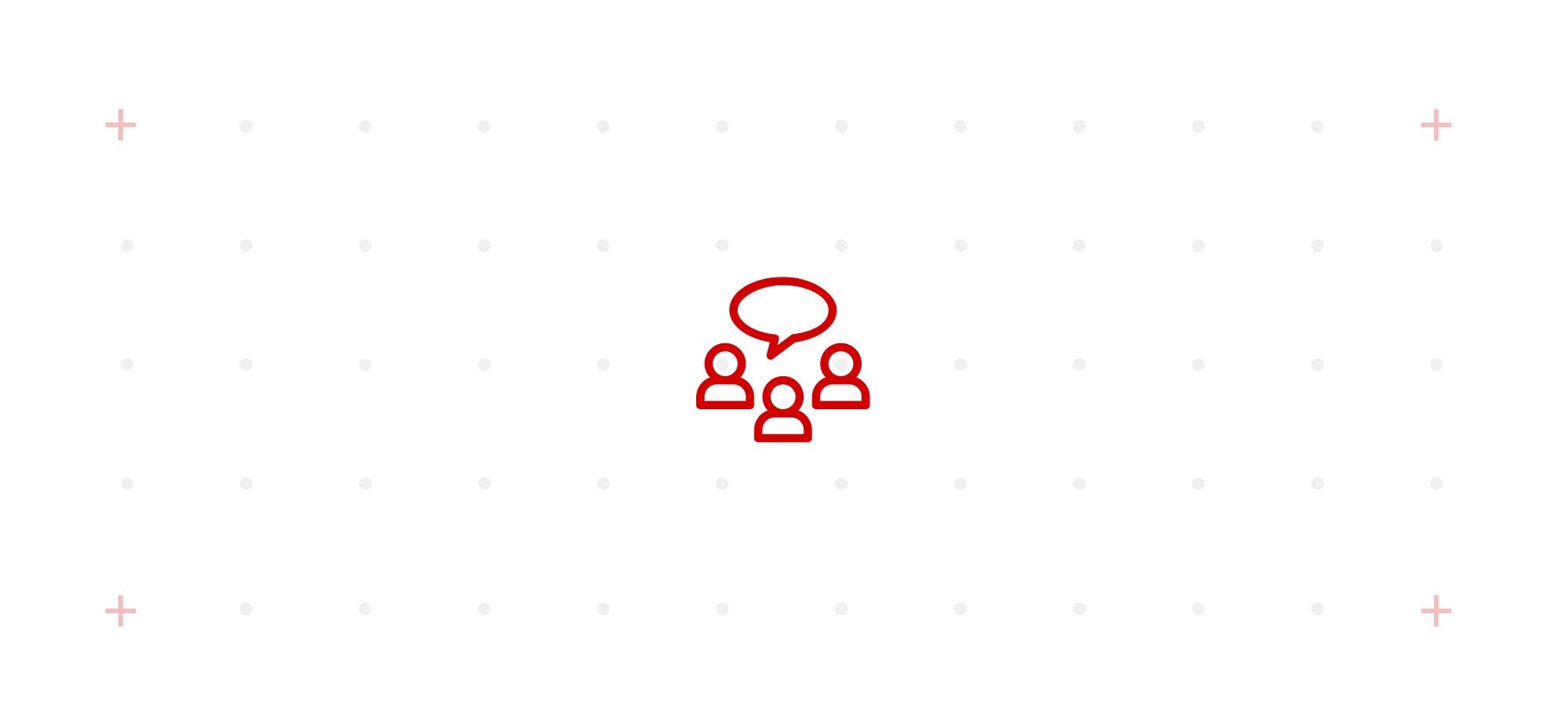 Icon of groups talking, representing the 'Take Action' step