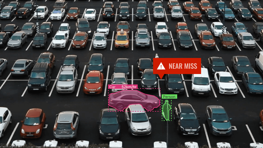 Monitor problem areas and report on time and place of near-miss events