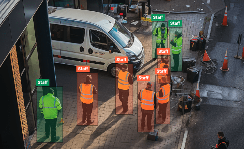 Staff Detection with AI App video analysis