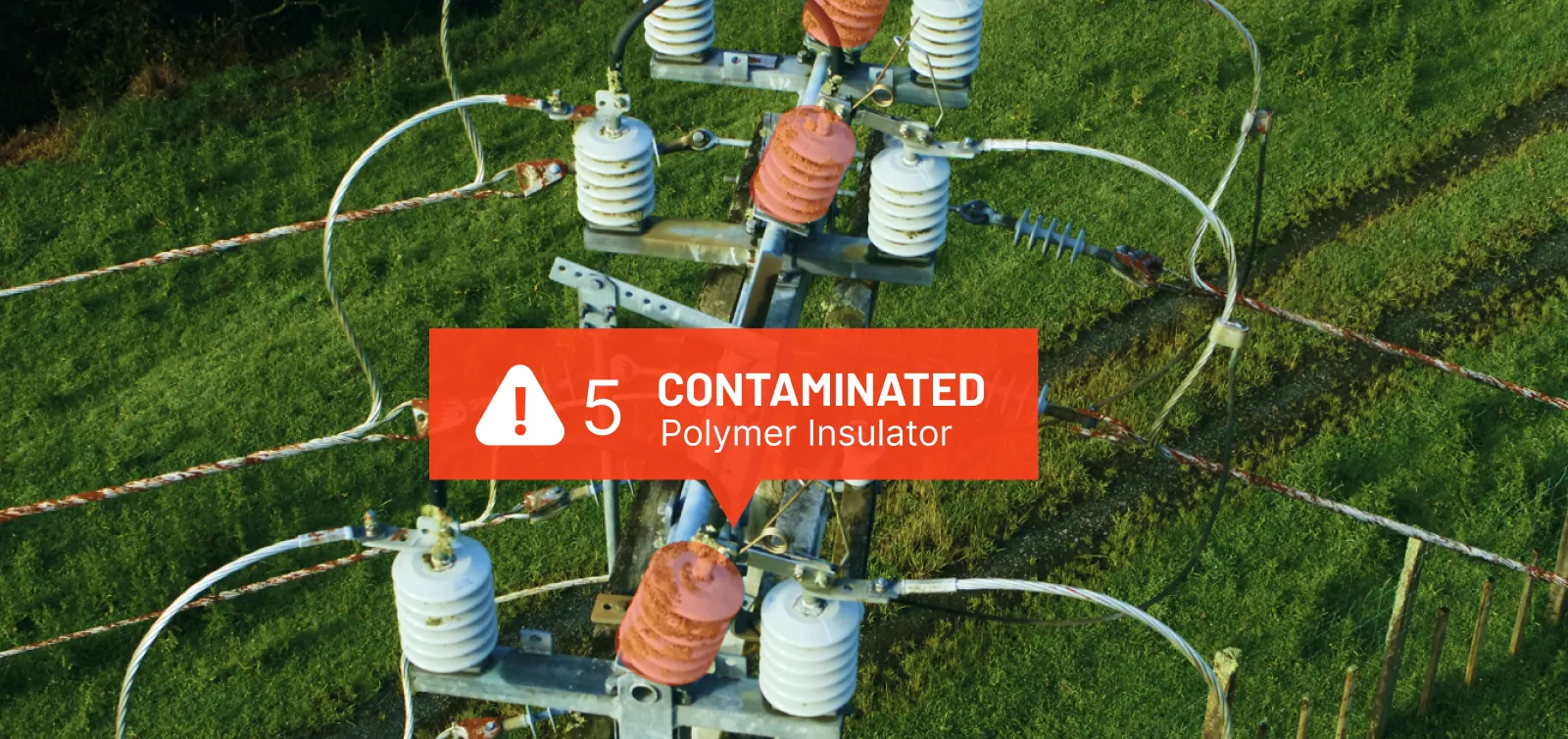 AI detection of contaminated polymer insulators