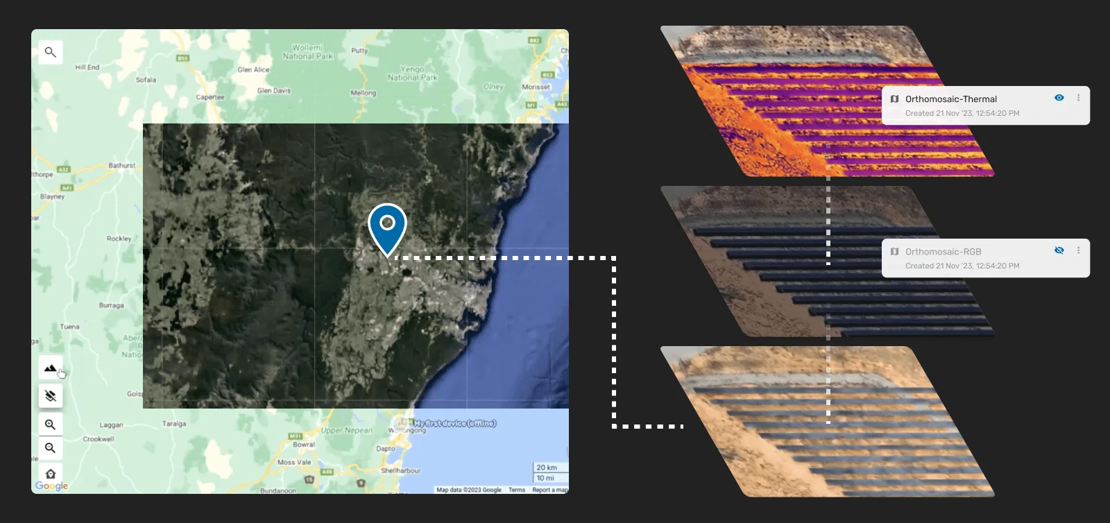 Satellite imagery for data-driven asset management