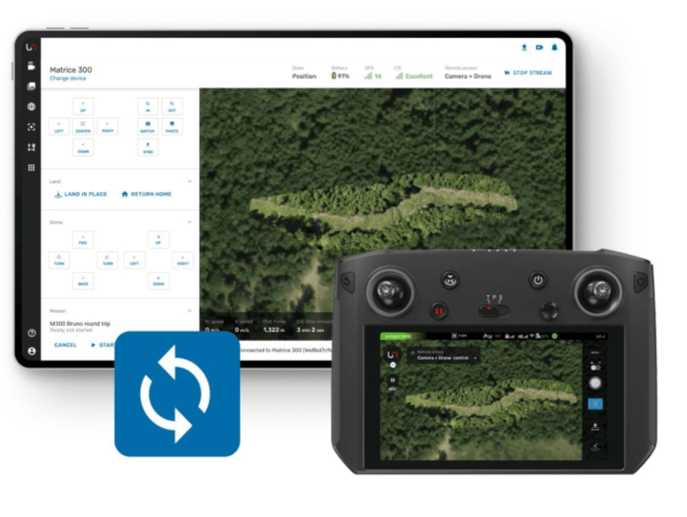 Remote Cockpit and Autofly allow for two-way control and communication of drone operations in the field