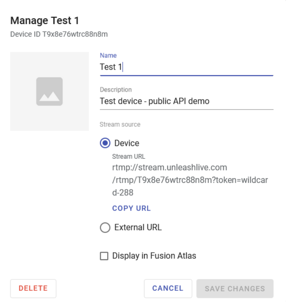 Device configuration in Unleash live