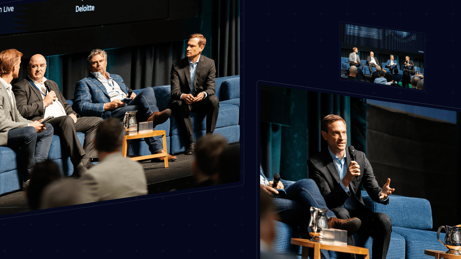 Hanno Blankenstein speaking on a panel at Siemens IGNITE