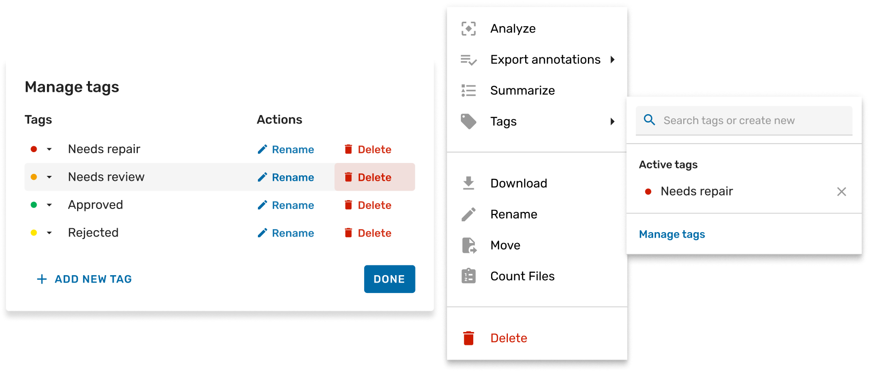 Improved Tag Management