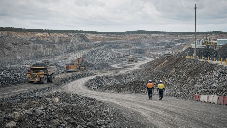 Mining — Processing facilities, conveyors and machinery.