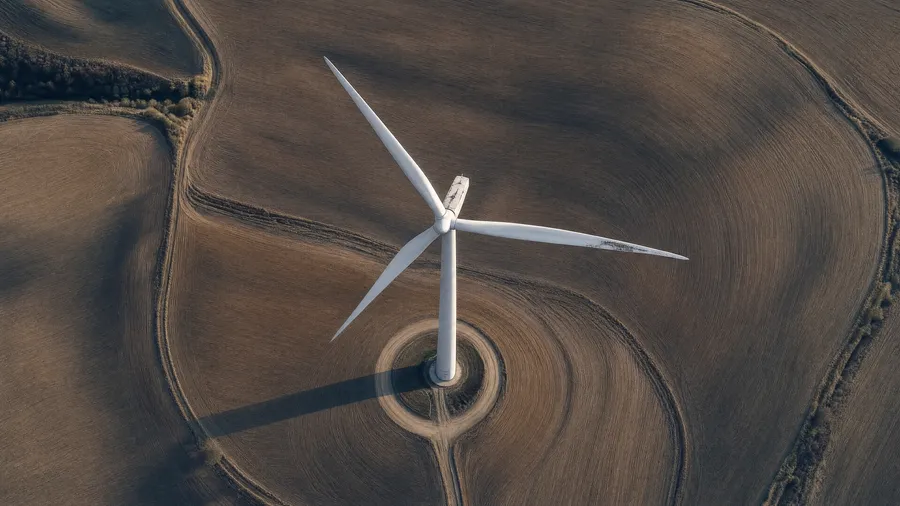 Renewables — Solar and wind farms.
